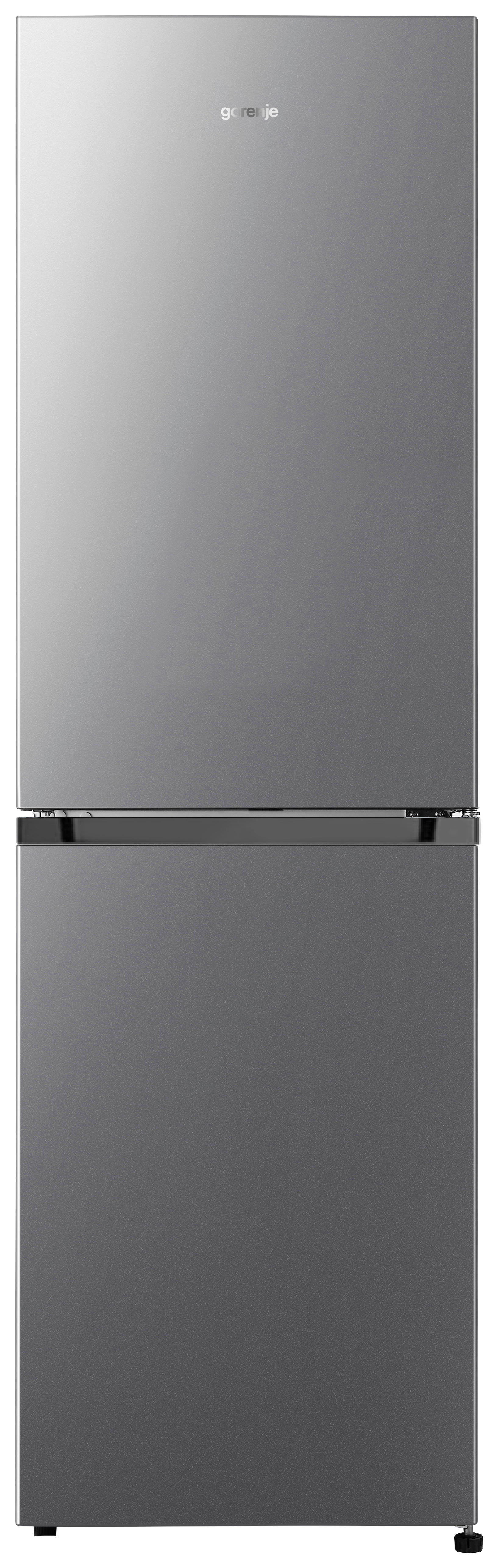 Gorenje Kühl-/Gefrierkombination NRK418ECS4 silber B/H/L: ca. 55x182,4x55,7 cm Kühl-/Gefrierkombi NRK418ECS4 - silber (55,70/55,00/182,40cm) - Gorenje