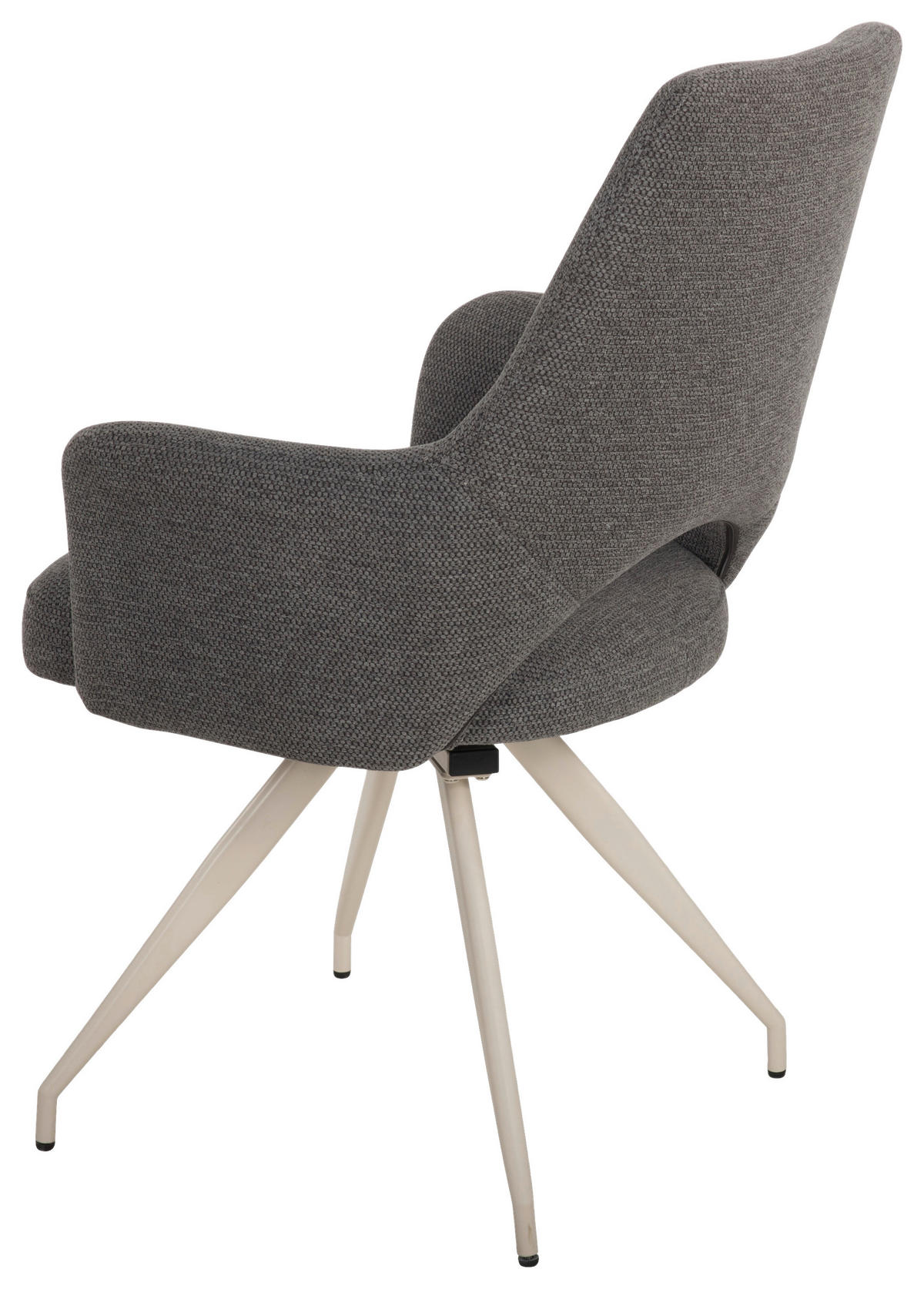 Armlehnstuhl Maila anthrazit Webstoff B/H/T: ca. 62x90x62 cm Maila - creme/anthrazit (62,00/90,00/62,00cm)