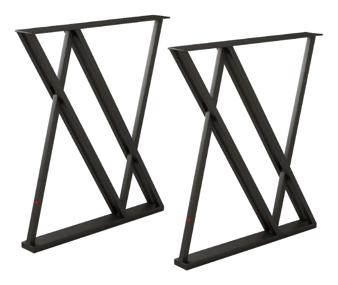 Tischgestell OS  MA67 schwarz matt pulverbeschichtet B/H: ca. 55x72 cm OS  MA67 - schwarz (55,00/72,00cm) - moebel17