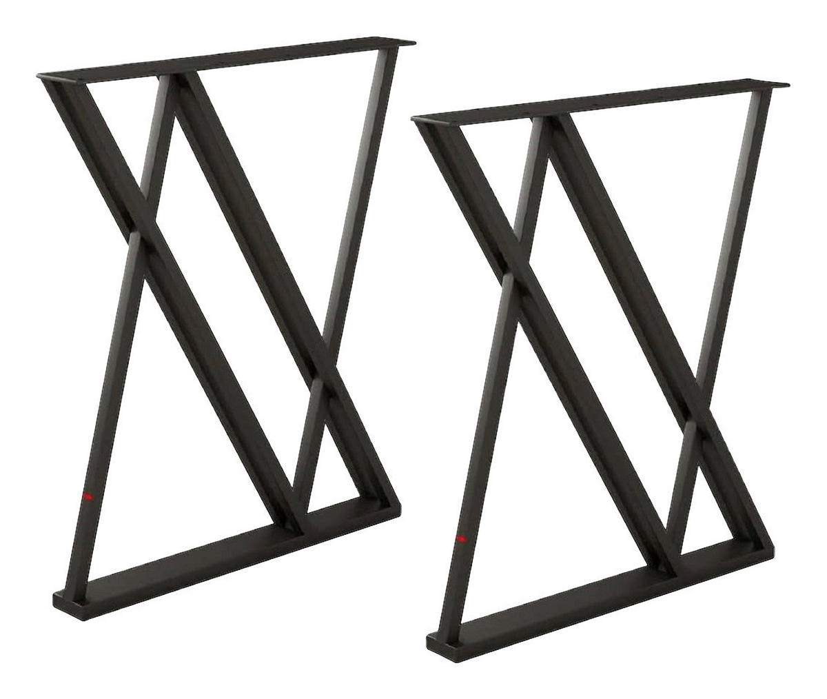 Tischgestell OS  MA67 schwarz matt pulverbeschichtet B/H: ca. 55x72 cm OS  MA67 - schwarz (55,00/72,00cm) - moebel17