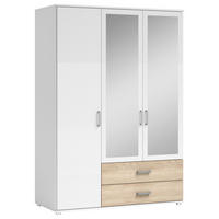 Kleiderschrank Ivar weiß B/H/T: ca. 125x190x51 cm Ivar - Eiche/weiß (125,00/190,00/51,00cm)