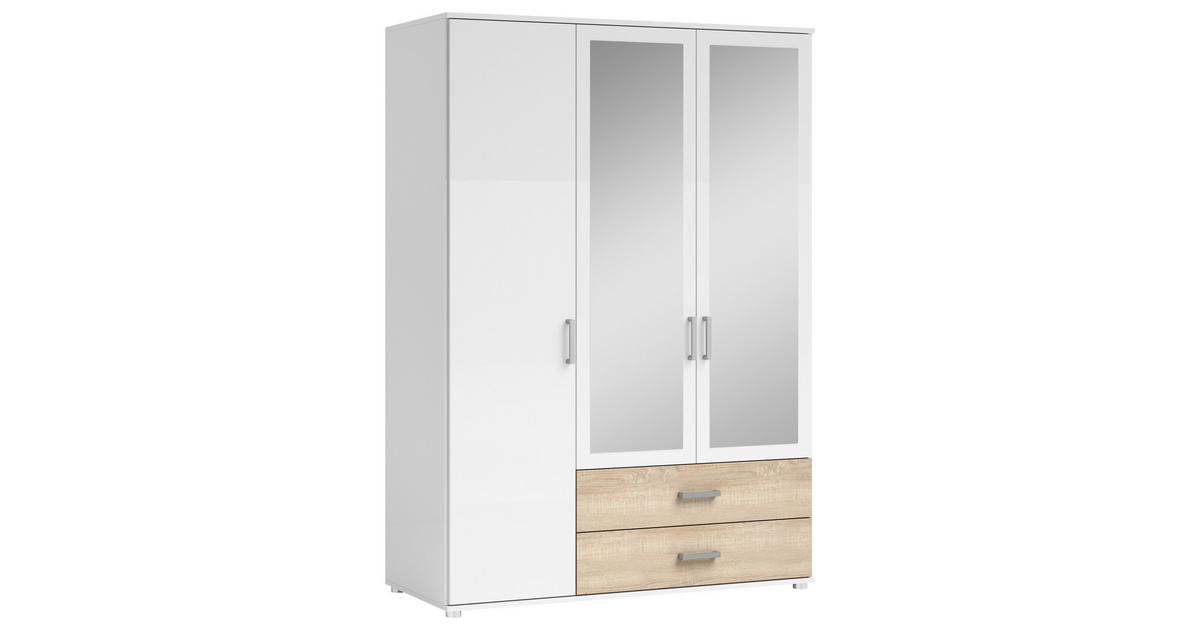Kleiderschrank Poco Weiss 1