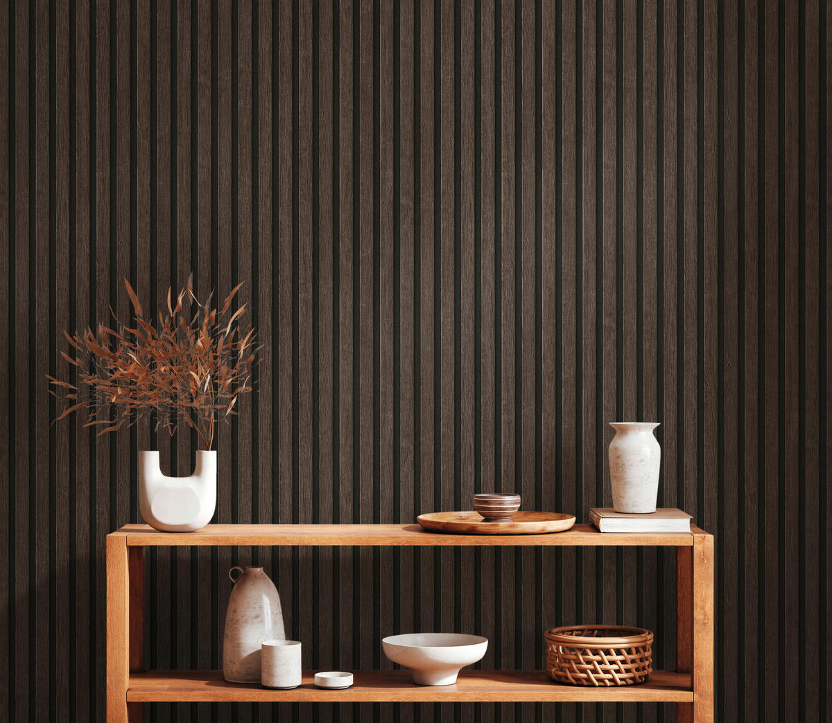 Vliestapete Holzoptik braun schwarz B/L: ca. 53x1005 cm Vliestapete_39109-3 - braun/schwarz (53,00/1005,00cm)