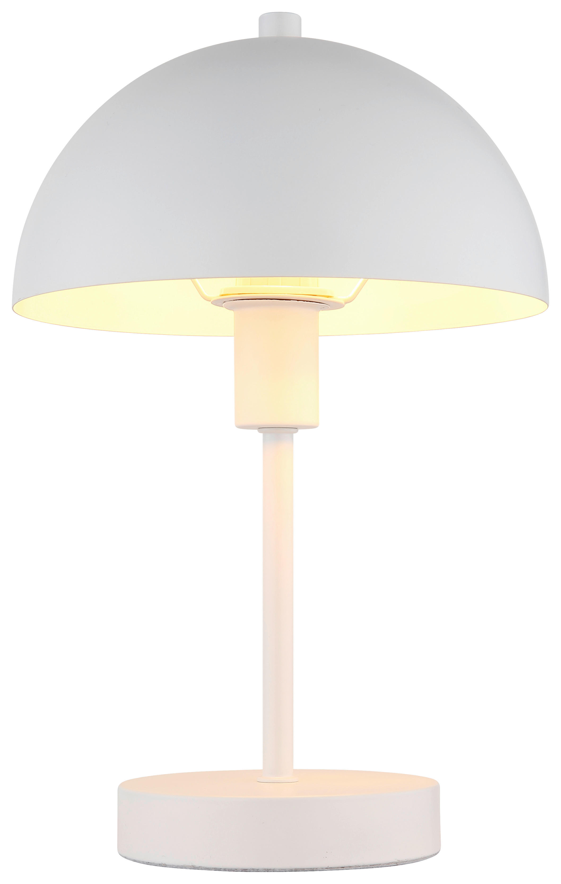 GLOBO Tischleuchte weiß Metall H/D: ca. 31x20 cm E14 1 Brennstellen Atoma - weiß (20,00/31,00cm) - GLOBO