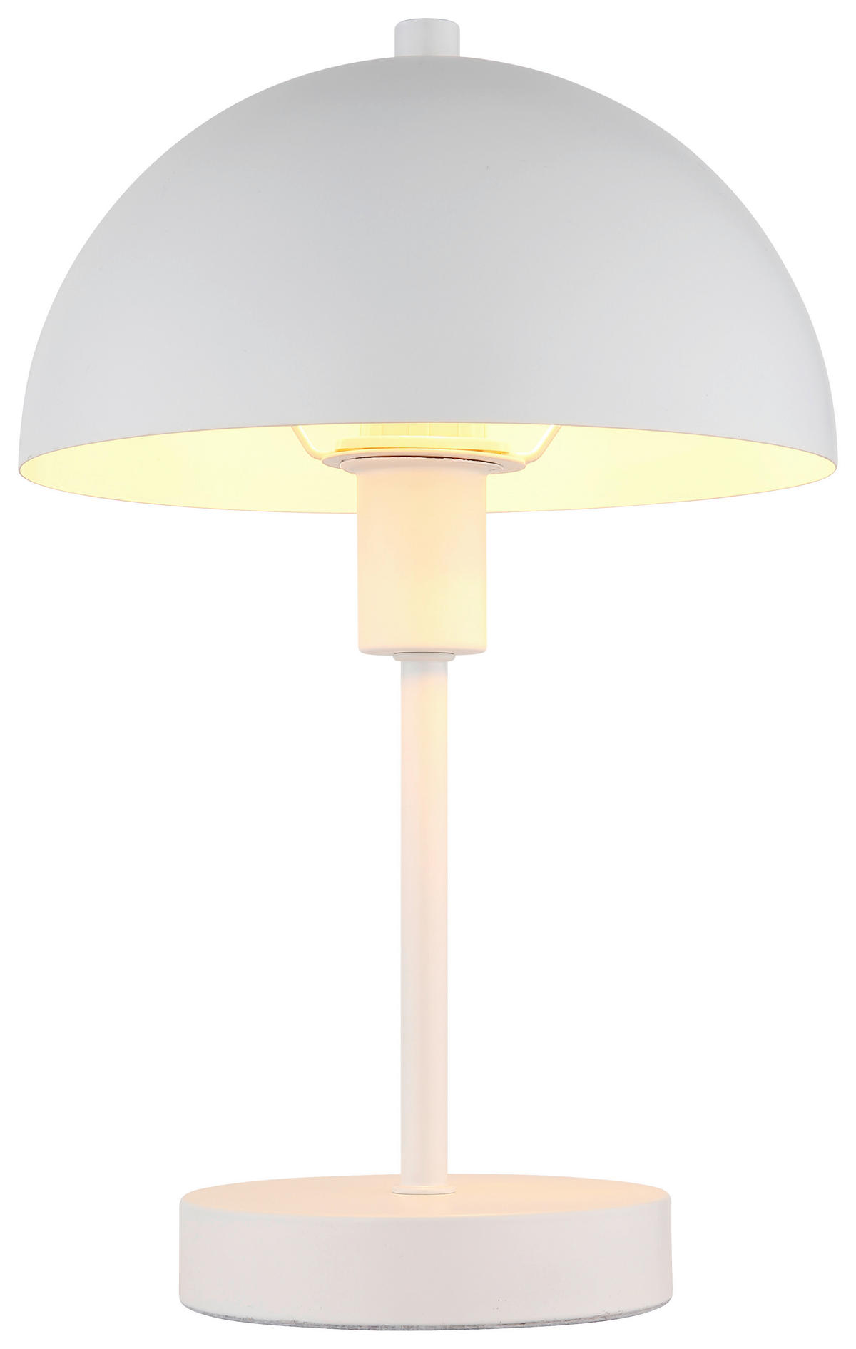 GLOBO Tischleuchte weiß Metall H/D: ca. 31x20 cm E14 1 Brennstellen Atoma - weiß (20,00/31,00cm) - GLOBO