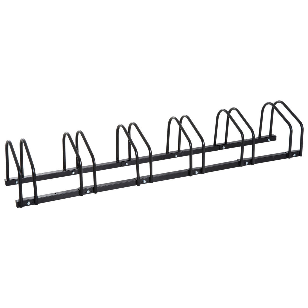 HOMCOM Fahrrad-Zubehör schwarz schwarz B/H/L: ca. 33x179x27 cm Fahrradhalter - schwarz (27,00/33,00/179,00cm) - HOMCOM