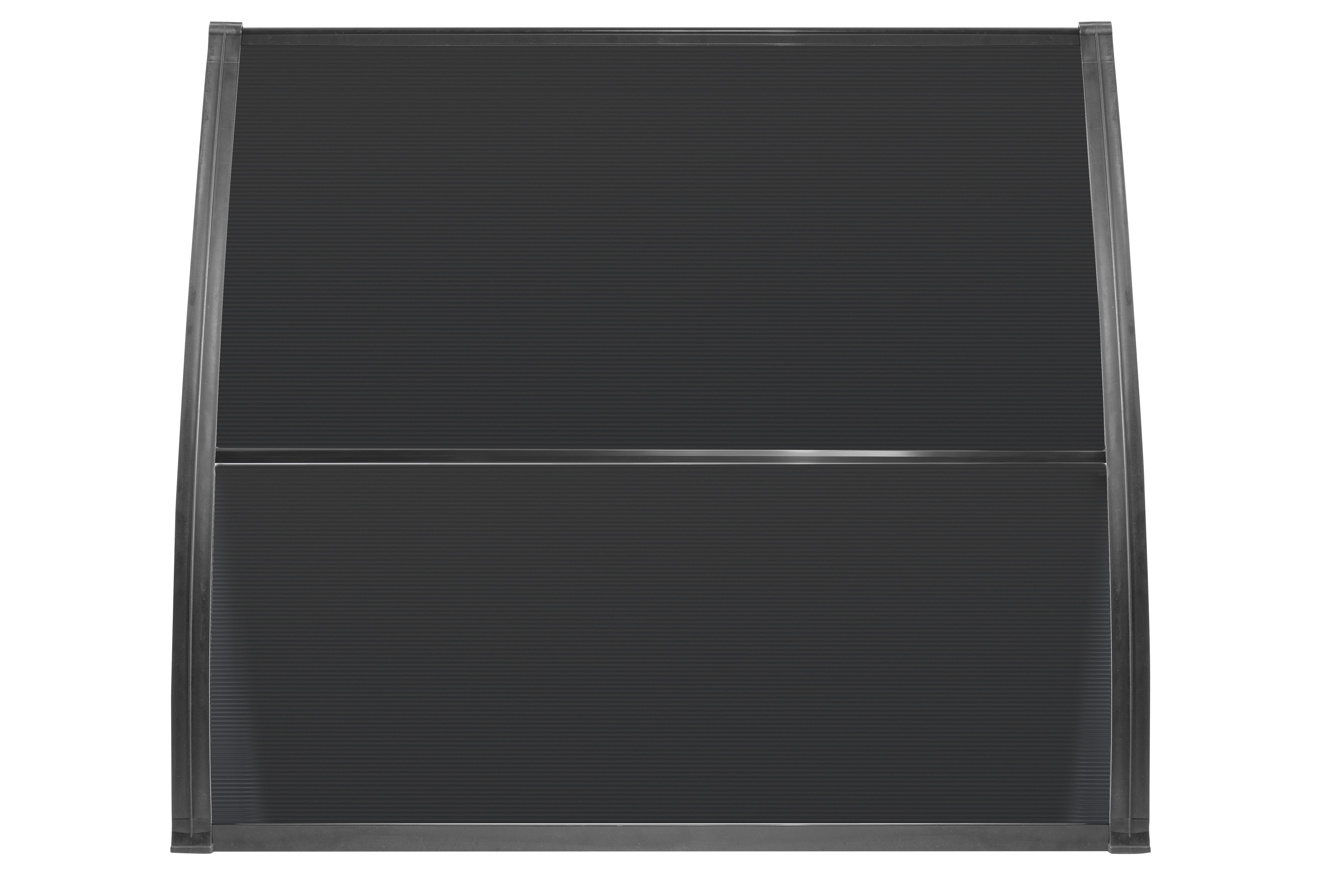 BURTAS VORDACH Vordach schwarz B/H/L: ca. 120x23x105 cm Vordach_GRDNL001 - schwarz (105,00/120,00/23,00cm) - BURTAS VORDACH