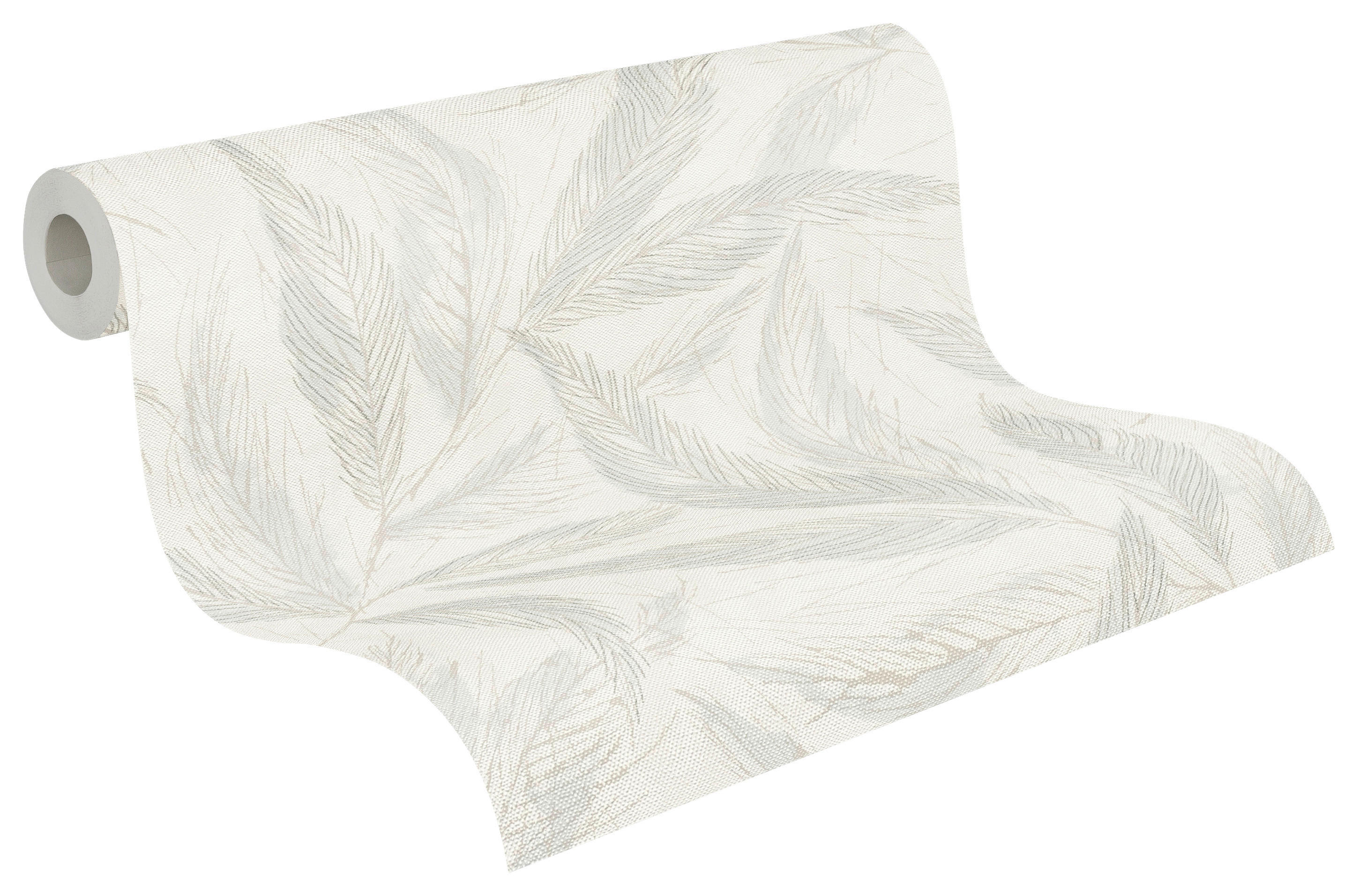 A.S.Création Vliestapete grau creme weiß B/H/D: ca. 53x1005x9,3 cm Vliestapete - weiß/creme (9,30/1005,00cm) - A.S.Creation