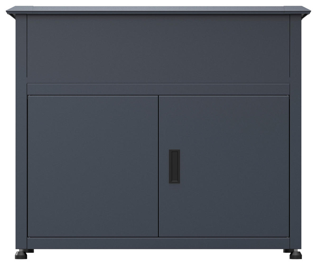 Westmann Hochbeet Plexa anthrazit Metall B/H/L: ca. 100x85x50 cm Plexa - anthrazit (50,00/100,00/85,00cm) - Westmann