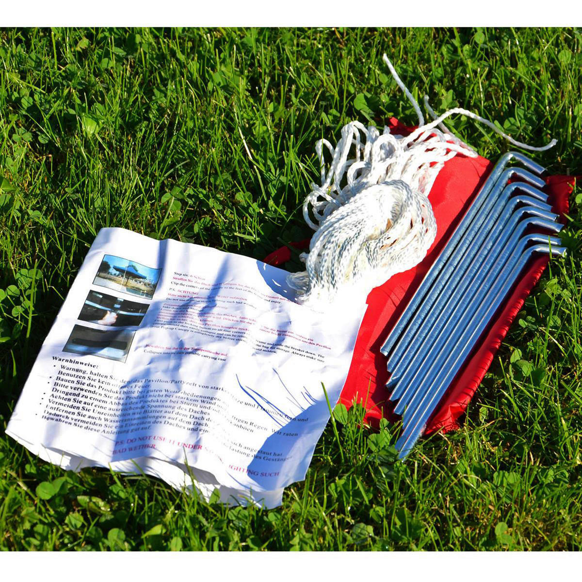 Thumbnail - VCM Pavillon PROFI schwarz Polyester-Mischgewebe B/H/L: ca. 300x220x300 cm