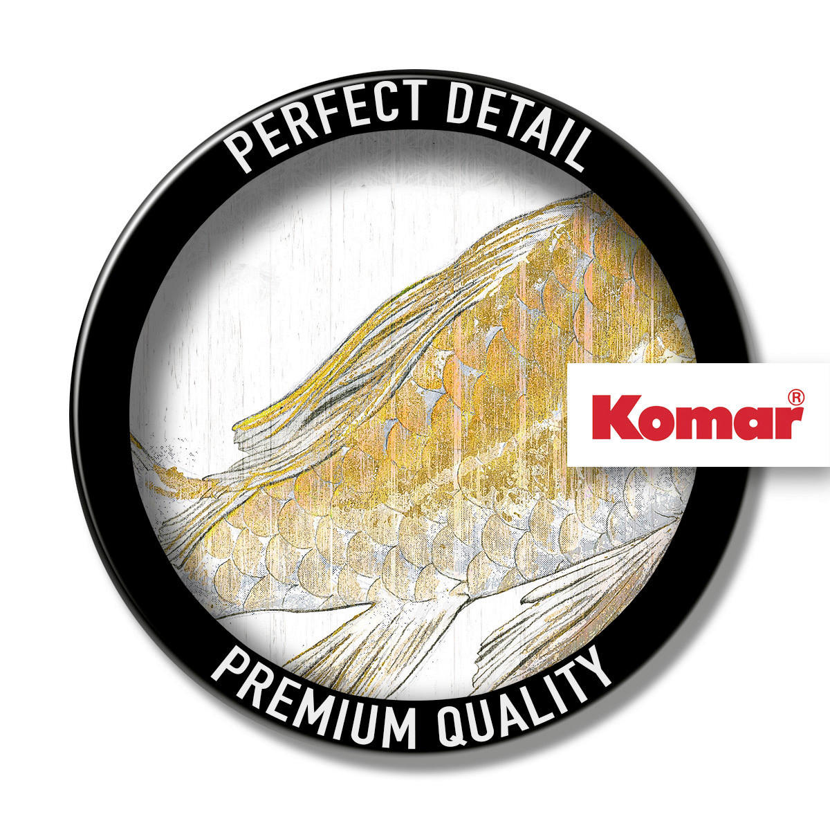 Komar Fototapete Golden Koi B/L: ca. 400x280 cm Golden Koi - (400,00/280,00cm) - Komar