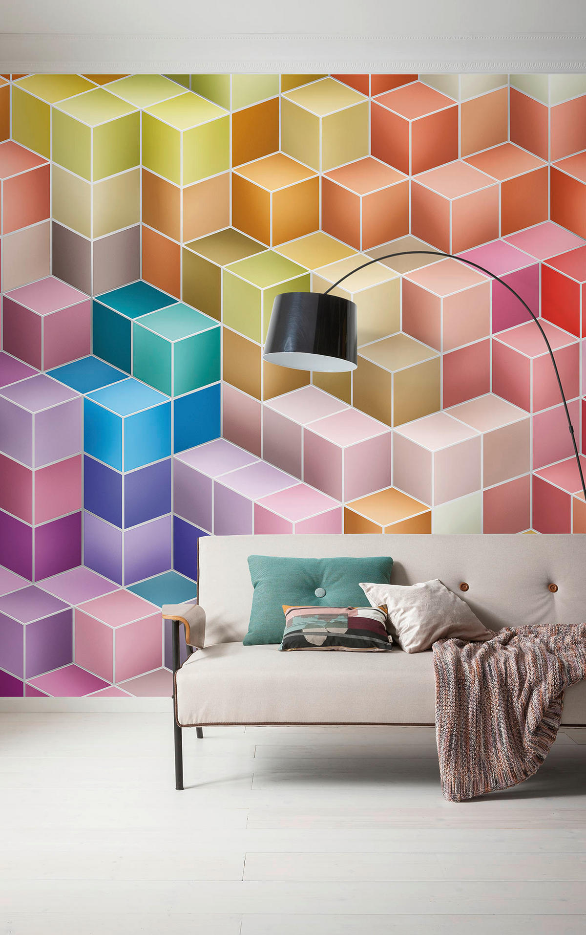 Komar Fototapete Happy Blocks B/L: ca. 300x250 cm Happy Blocks - (300,00/250,00cm) - Komar
