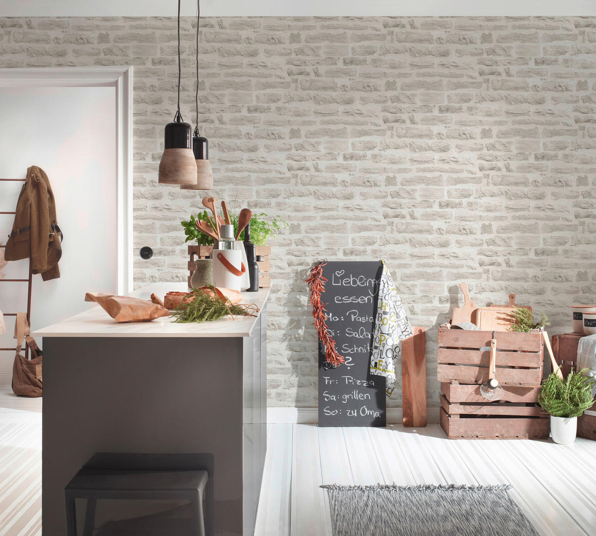 A.S.Creation Vliestapete Best of Wood`n Stone 2nd Edition Steine grau hellgrau B/L: ca. 53x1005 cm Best of Wood`n Stone 2nd Edition - hellgrau/grau (53,00/1005,00cm) - A.S.Creation