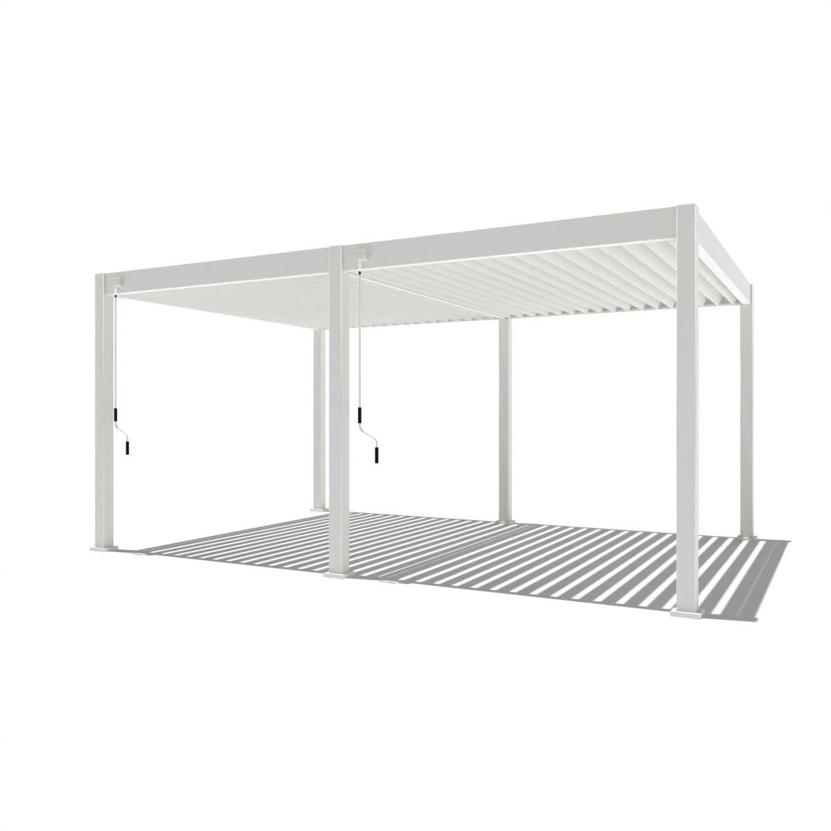 PergoLine Pergola Superior weiß Aluminium B/H/L: ca. 530x255x360 cm Superior - weiß (360,00/530,00/255,00cm) - PergoLine