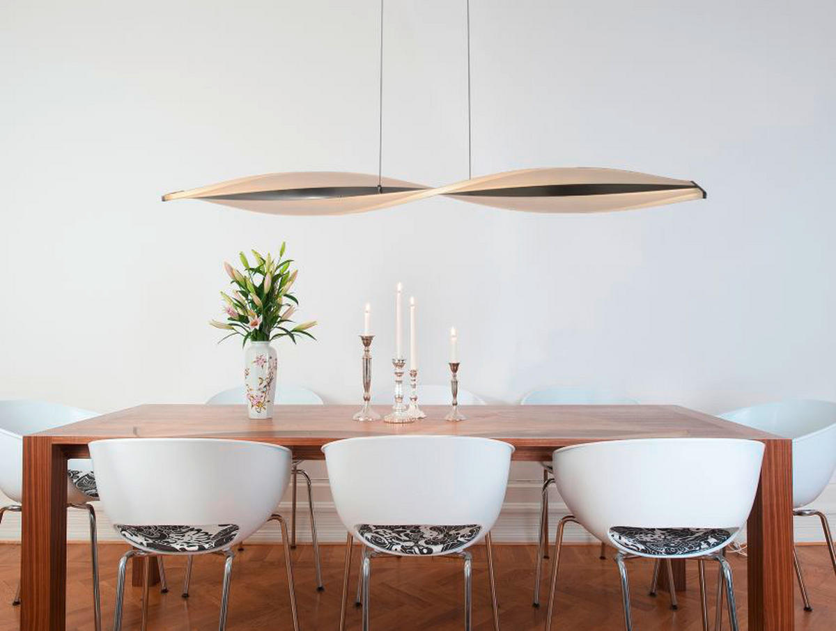 Näve Leuchten LED Pendelleuchte Nina - natur (10,00/150,00/115,00cm) - Näve Leuchten
