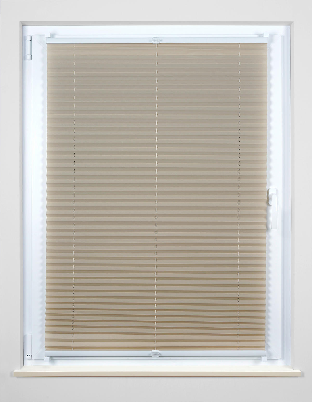Hochwertiges Klemmplissee sand B/L: ca. 80x130 cm Hochwertiges_Klemmplissee_Free - sand (80,00/130,00cm)