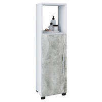 Midischrank Flandu weiß Beton Optik B/H/T: ca. 31x93x32 cm Flandu - Beton/weiß (31,00/93,00/32,00cm) - VCM Möbel
