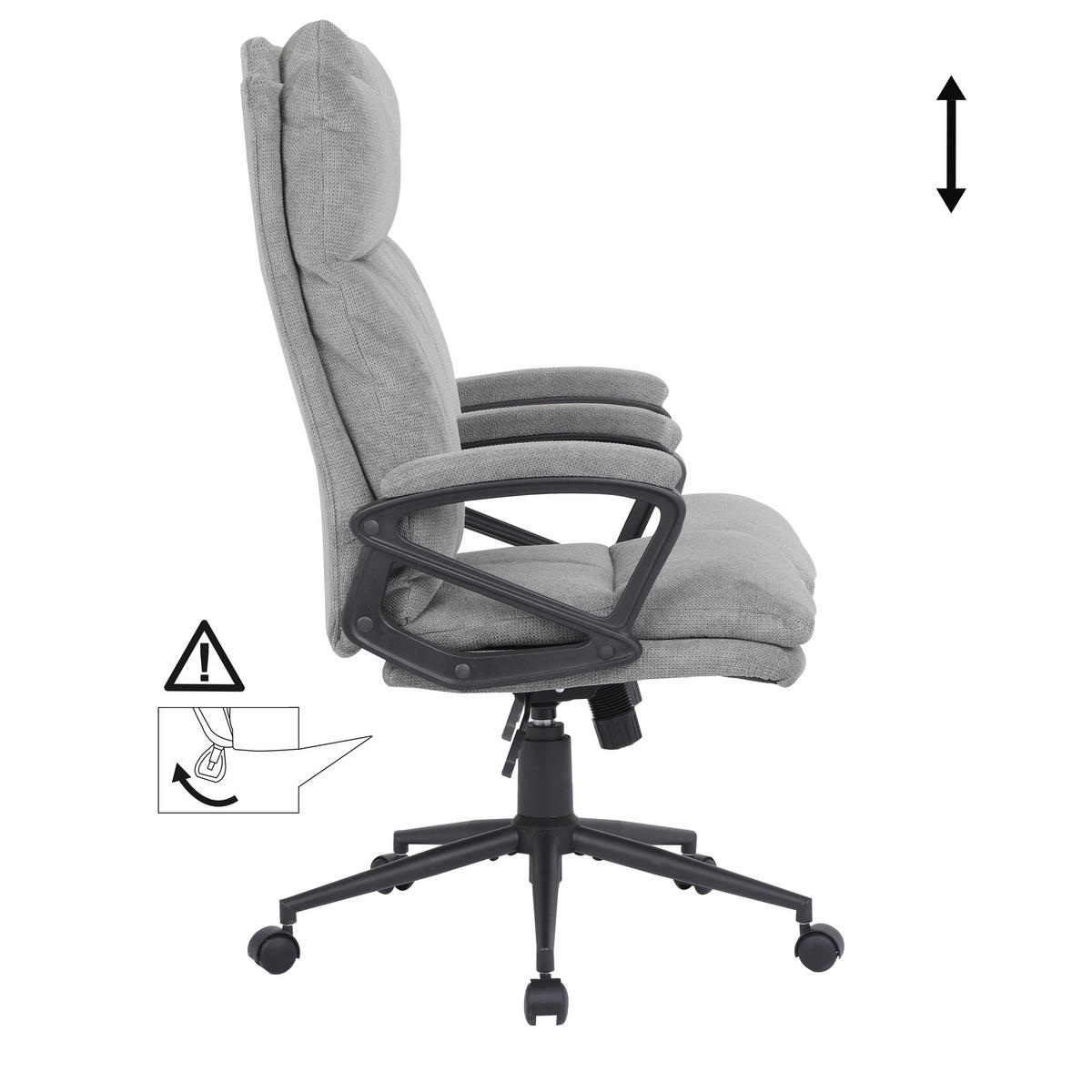 Chefsessel POCOLine grau Stoff POCOLine - grau
