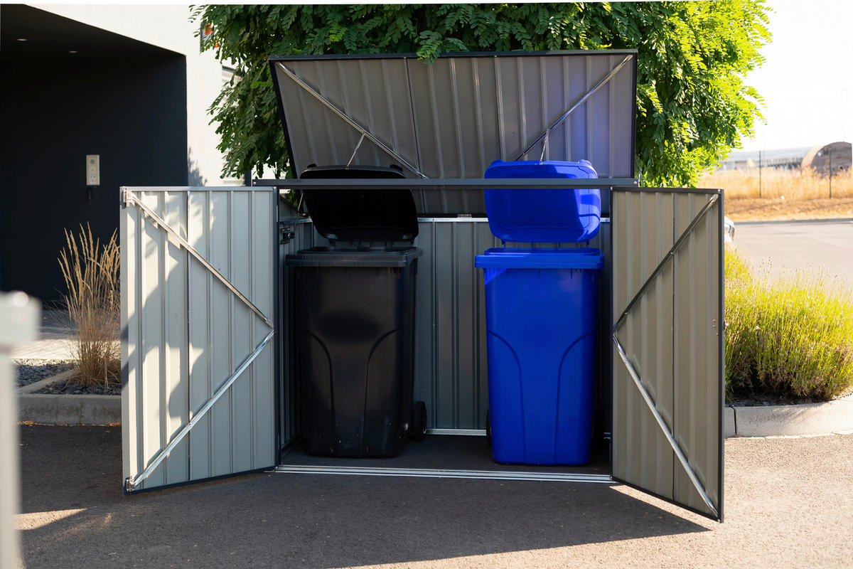 Westmann Mülltonnenbox 5x3 anthrazit B/H/T: ca. 172x131x100 cm 5x3 - anthrazit (172,00/131,00/100,00cm) - Westmann