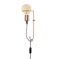 Opviq Wandleuchte Kupfer Metall B/H/L: ca. 15x30x9 cm E27 1 Brennstellen Pota - Kupfer (9,00/15,00/30,00cm) - Opviq