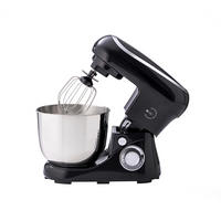 BERGNER Küchenmaschine BG-50043-BK schwarz Kunststoff Edelstahl B/H/L: ca. 23x32x39 cm ca. 5 l EL BOHIO - schwarz (39,00/23,00/32,00cm) - BERGNER