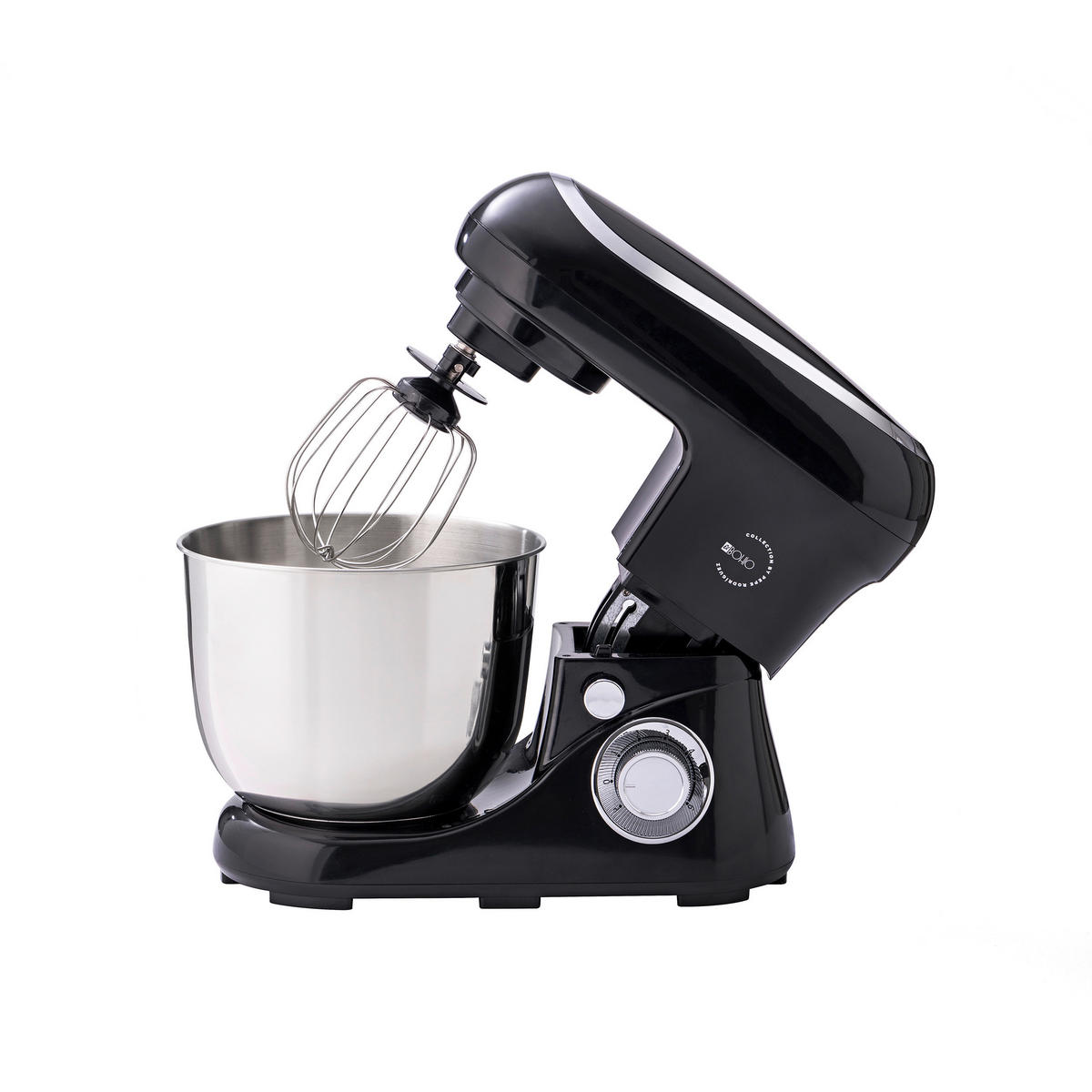 BERGNER Küchenmaschine BG-50043-BK schwarz Kunststoff Edelstahl B/H/L: ca. 23x32x39 cm ca. 5 l EL BOHIO - schwarz (39,00/23,00/32,00cm) - BERGNER