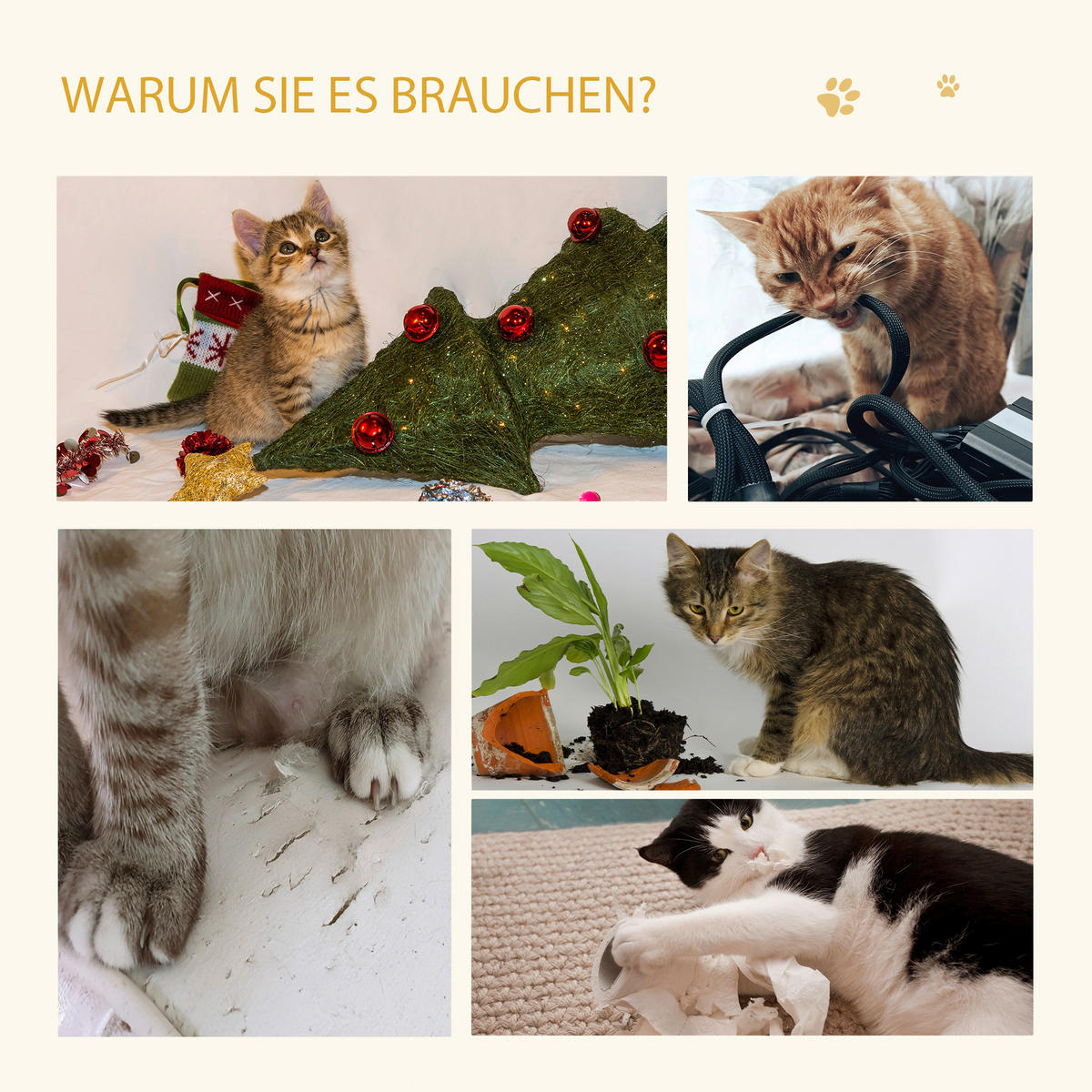 PawHut Kratzbaum Kratzbaum - (35,00/35,00/81,00cm) - PawHut