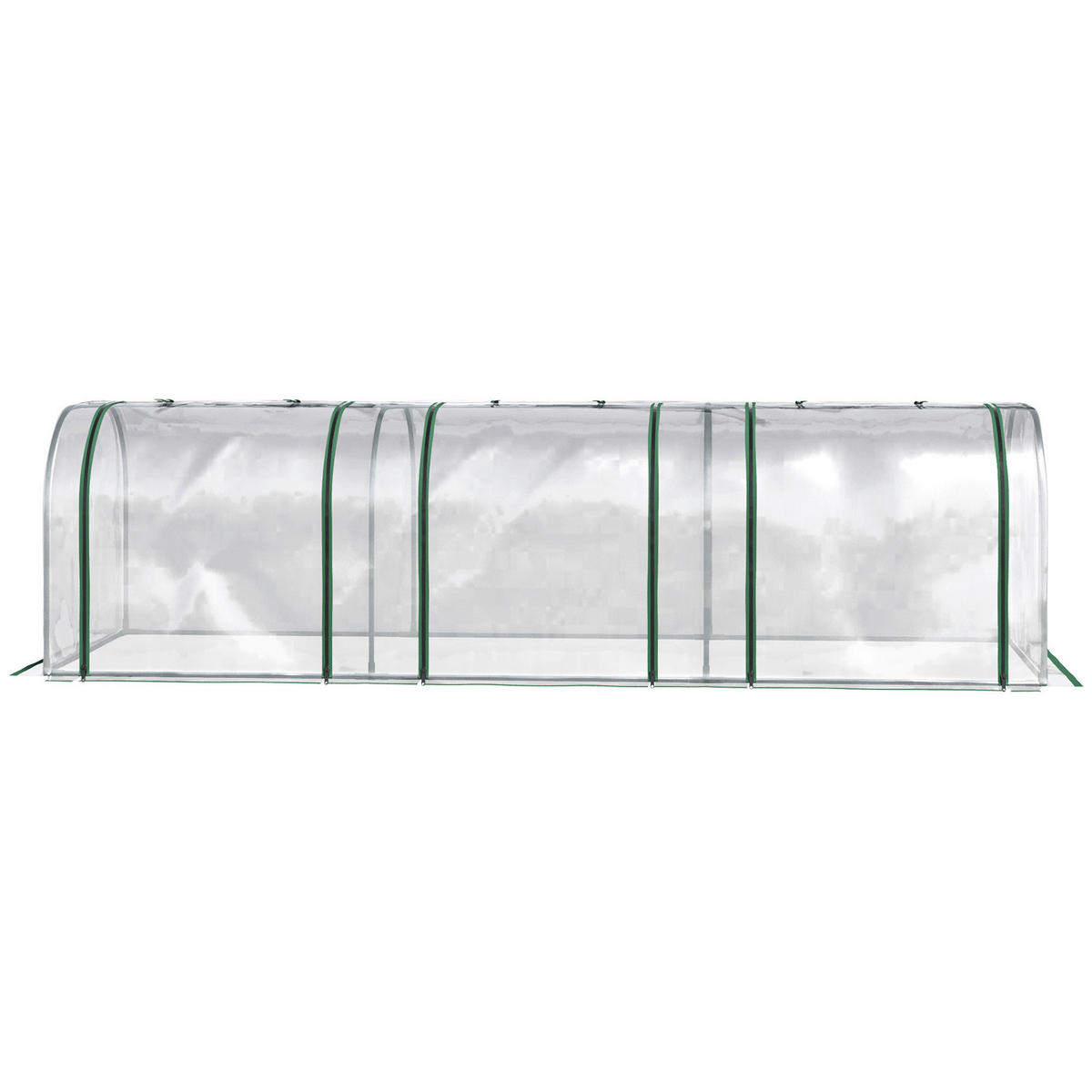 Outsunny Gewächshaus B/H/L: ca. 100x80x295 cm Gewächshaus - transparent (295,00/100,00/80,00cm) - Outsunny
