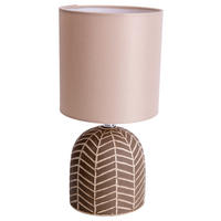 Näve Leuchten Tischleuchte FOLIO NV3189314 beige Leinen Keramik H/D: ca. 27,5x14 cm E14 1 Brennstellen Tischleuchte FOLIO mit E14 - beige (14,00/27,50cm) - Näve Leuchten