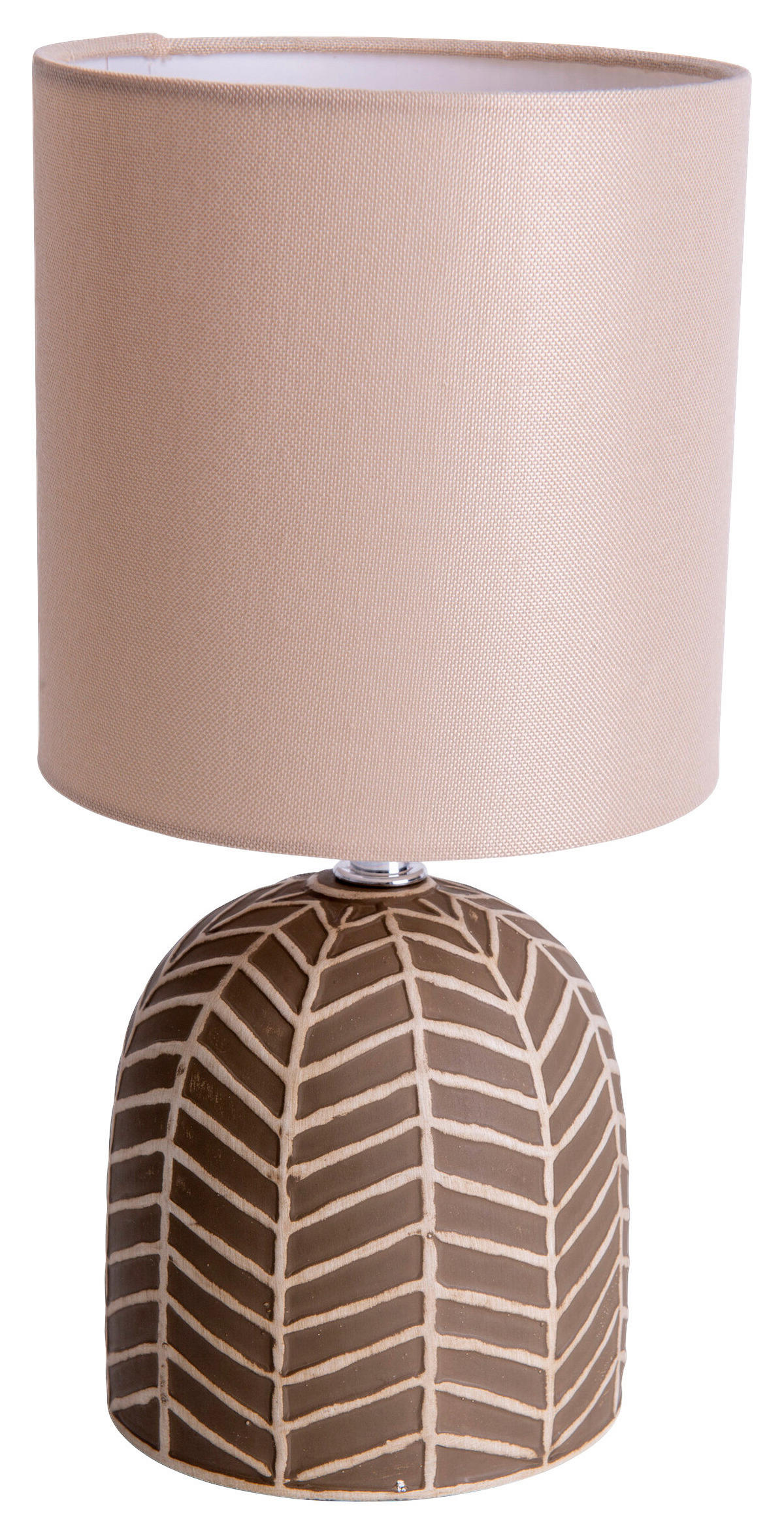 Näve Leuchten Tischleuchte FOLIO NV3189314 beige Leinen Keramik H/D: ca. 27,5x14 cm E14 1 Brennstellen Tischleuchte FOLIO mit E14 - beige (14,00/27,50cm) - Näve Leuchten