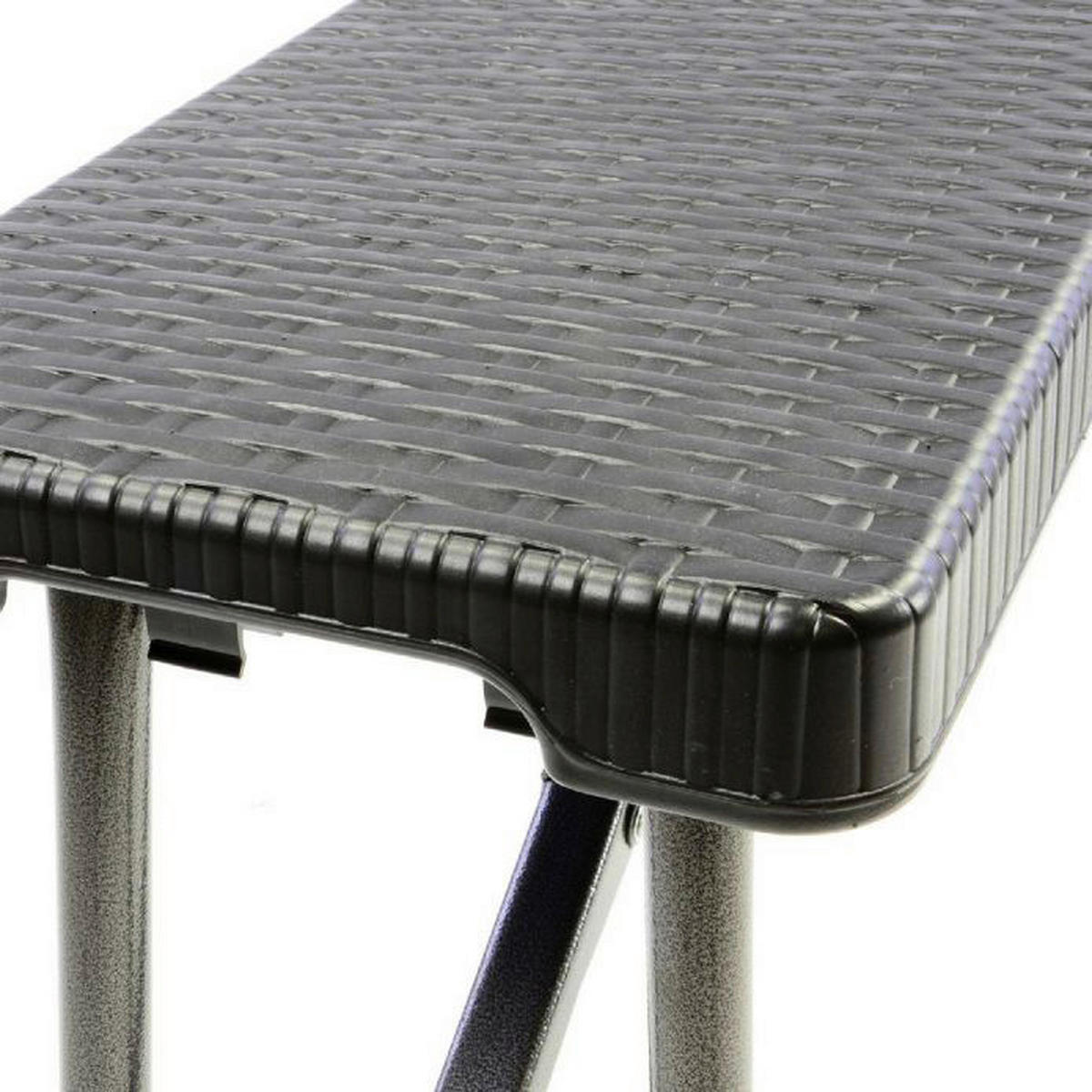 VCM Partybank schwarz Metall B/H/L: ca. 25x43x180 cm Partybank - schwarz (180,00/25,00/43,00cm) - VCM
