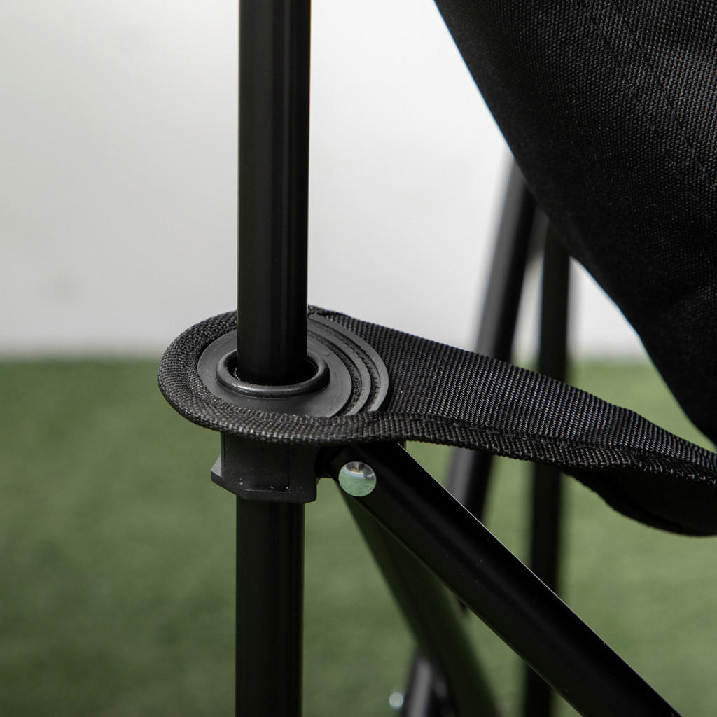 Thumbnail - Outsunny Campingstuhl schwarz Stahl B/H/L: ca. 54x66x61 cm