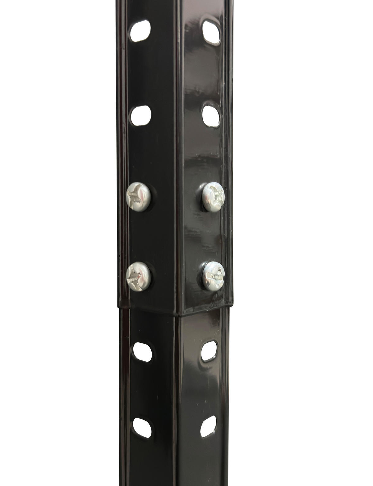 Schraubregal schwarz B/H/T: ca. 75x150x30 cm Schraubregal 150x75x30cm S - schwarz (75,00/150,00/30,00cm)