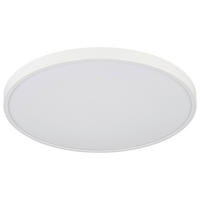 GLOBO Deckenleuchte weiß Opal Kunststoff H/D: ca. 3,55x23 cm 1 Brennstellen Nielsen - weiß/Opal (23,00/3,55cm) - GLOBO