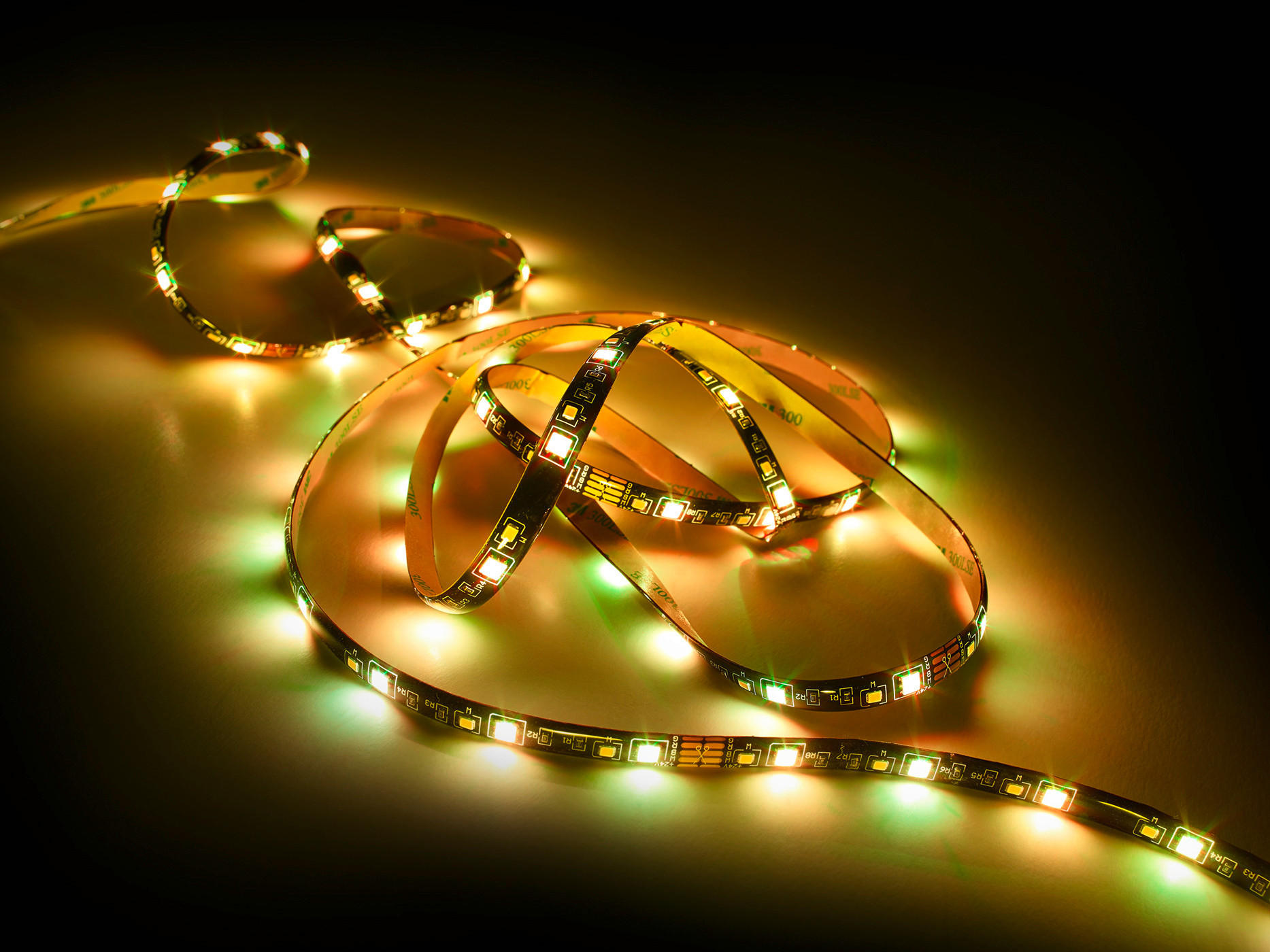 Lichtband schwarz Kunststoff B/L: ca. 1x500 cm LED-Lichtband_Rush - schwarz (1,00/500,00cm)