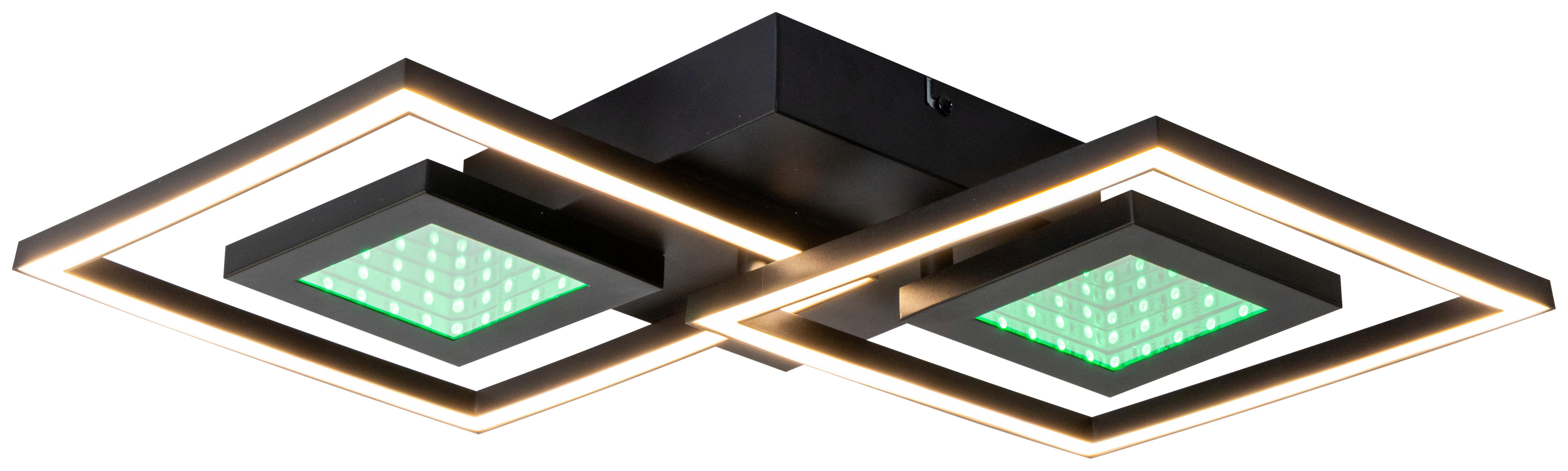 Nolo Deckenleuchte schwarz Metall B/H/L: ca. 35x6x64 cm LED-Deckenleuchte_Kenny - schwarz (64,00/35,00/6,00cm) - Nolo