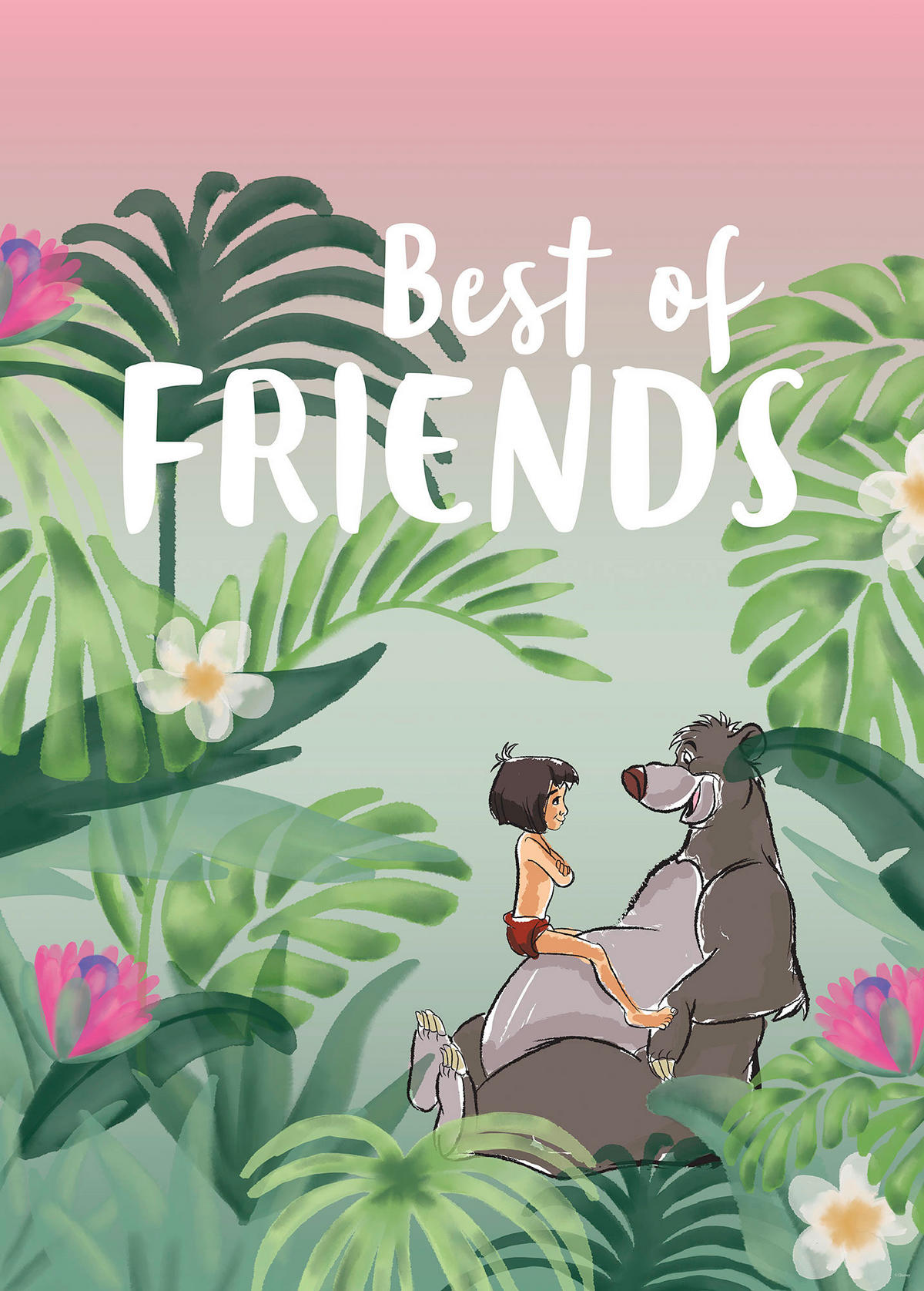 Komar Poster Jungle Book Best of Friends Disney B/L: ca. 50x70 cm Jungle Book Best of Friends - (50,00/70,00cm) - Komar