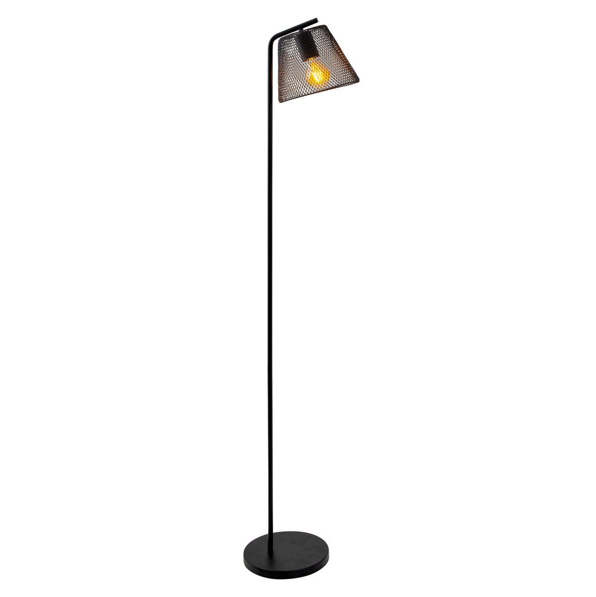 Näve Leuchten Stehleuchte 2083422 schwarz Metall Kunststoff B/H/T: ca. 20x140x20 cm 1 Brennstellen Korie - schwarz (20,00/140,00/20,00cm) - Näve Leuchten