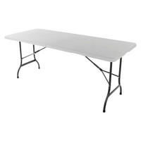 VCM Klapptisch weiß Kunststoff B/H/T: ca. 72x74x180 cm Klapptisch - weiß (72,00/74,00/180,00cm) - VCM