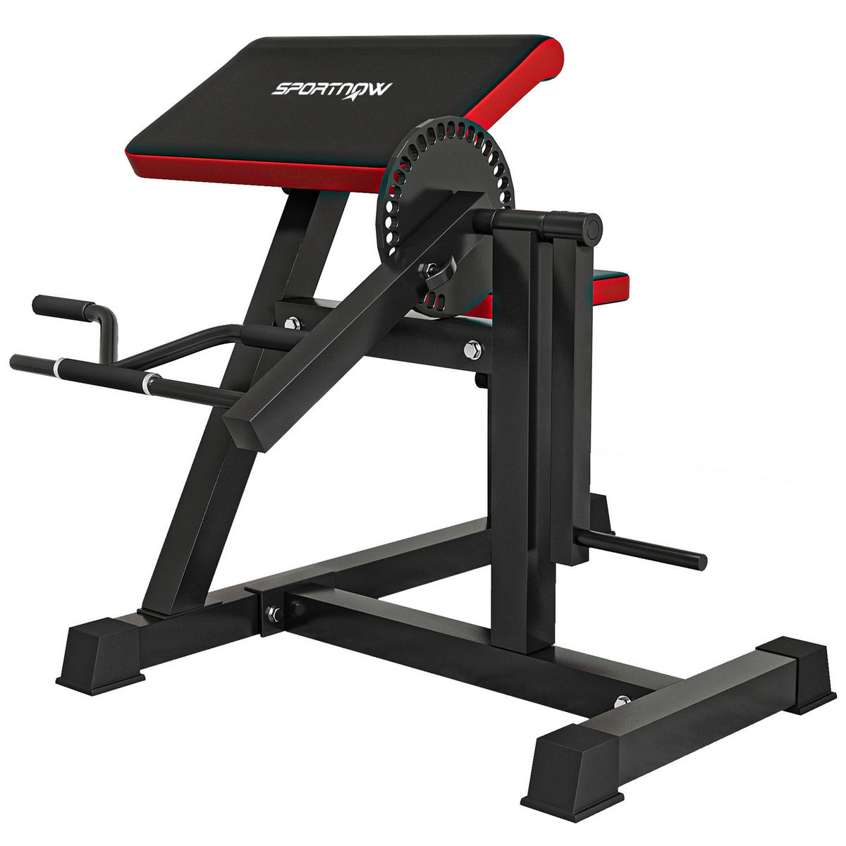SPORTNOW Beinstrecker schwarz Kunstleder B/H/L: ca. 95x80x105 cm Beinstrecker - schwarz (105,00/95,00/80,00cm) - SPORTNOW