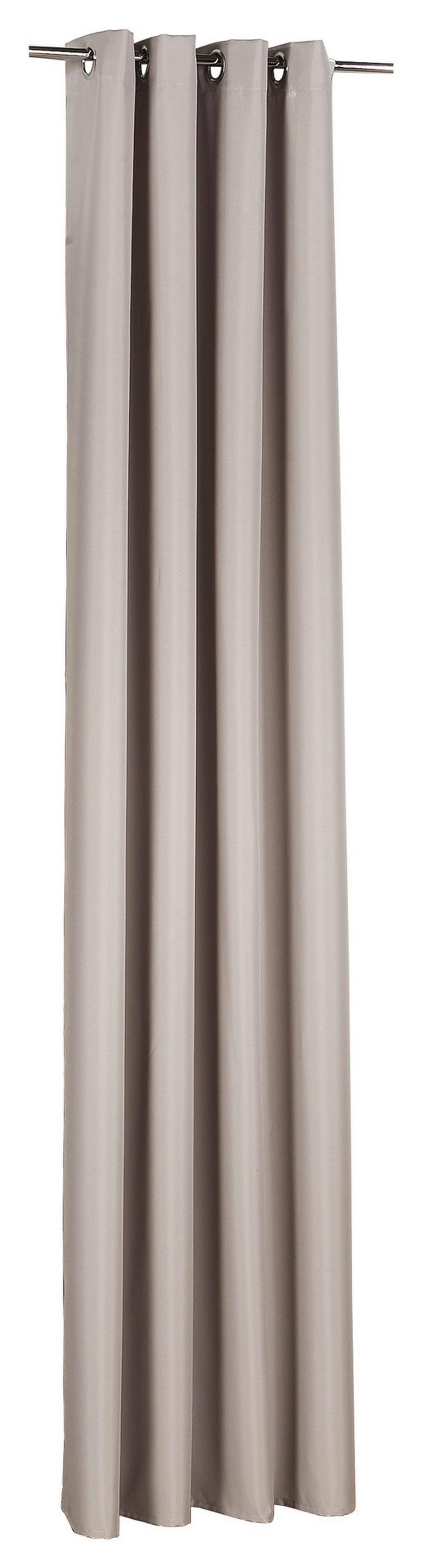 POCOline Ösenvorhang Sorrento silber B/L: ca. 140x245 cm Sorrento - silber (140,00/245,00cm) - POCOline