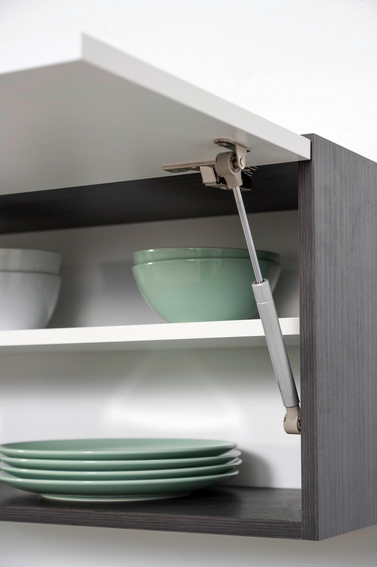 Respekta Küchenblock Premium weiß hochglänzend B/H/T: ca. 260x200x200 cm Premium - Eiche/weiß (260,00/200,00/200,00cm) - Respekta