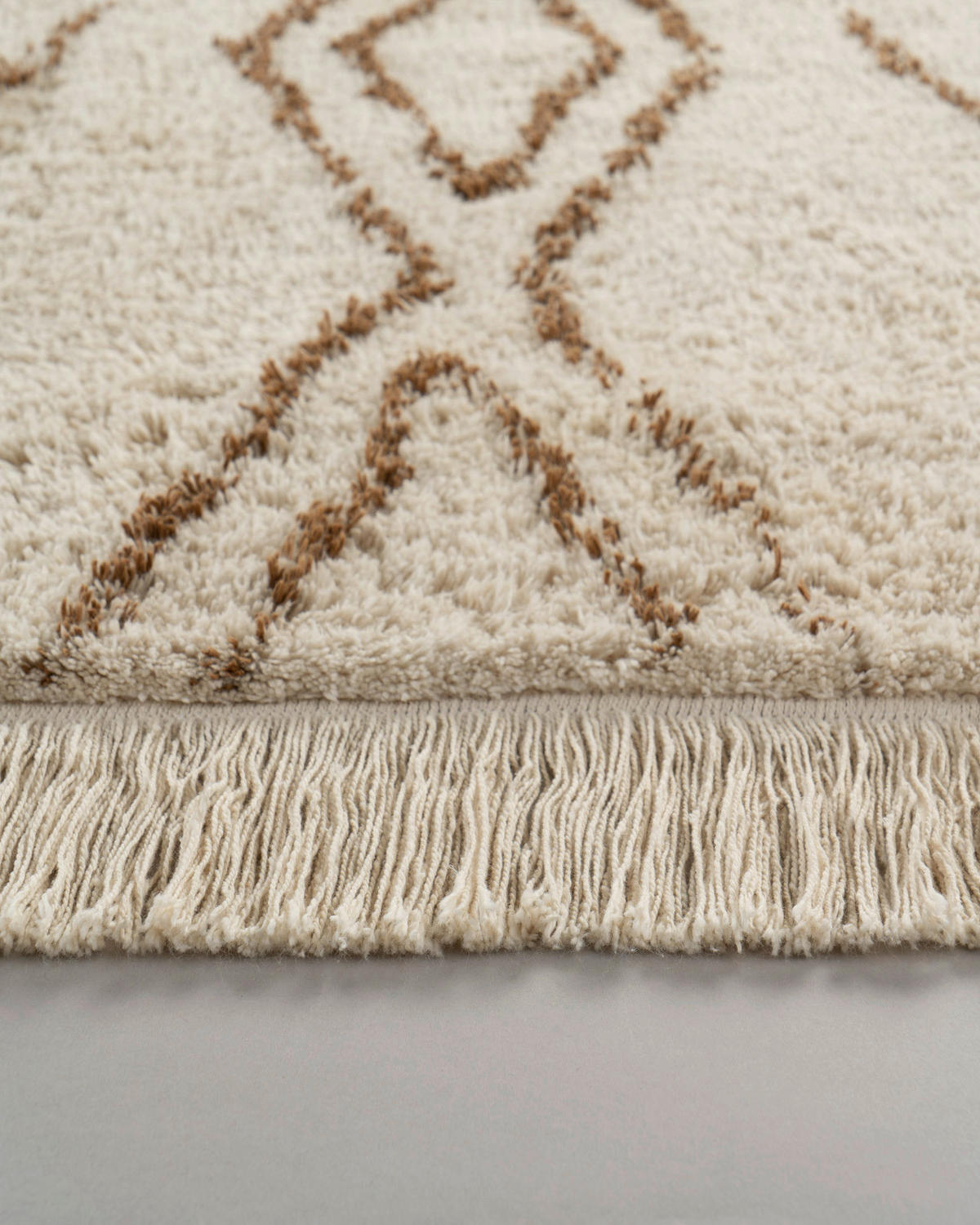 Kayoom Kurzflorteppich Alena braun B/H/L: ca. 120x2x170 cm Alena - braun/creme (170,00/120,00/2,00cm) - Kayoom