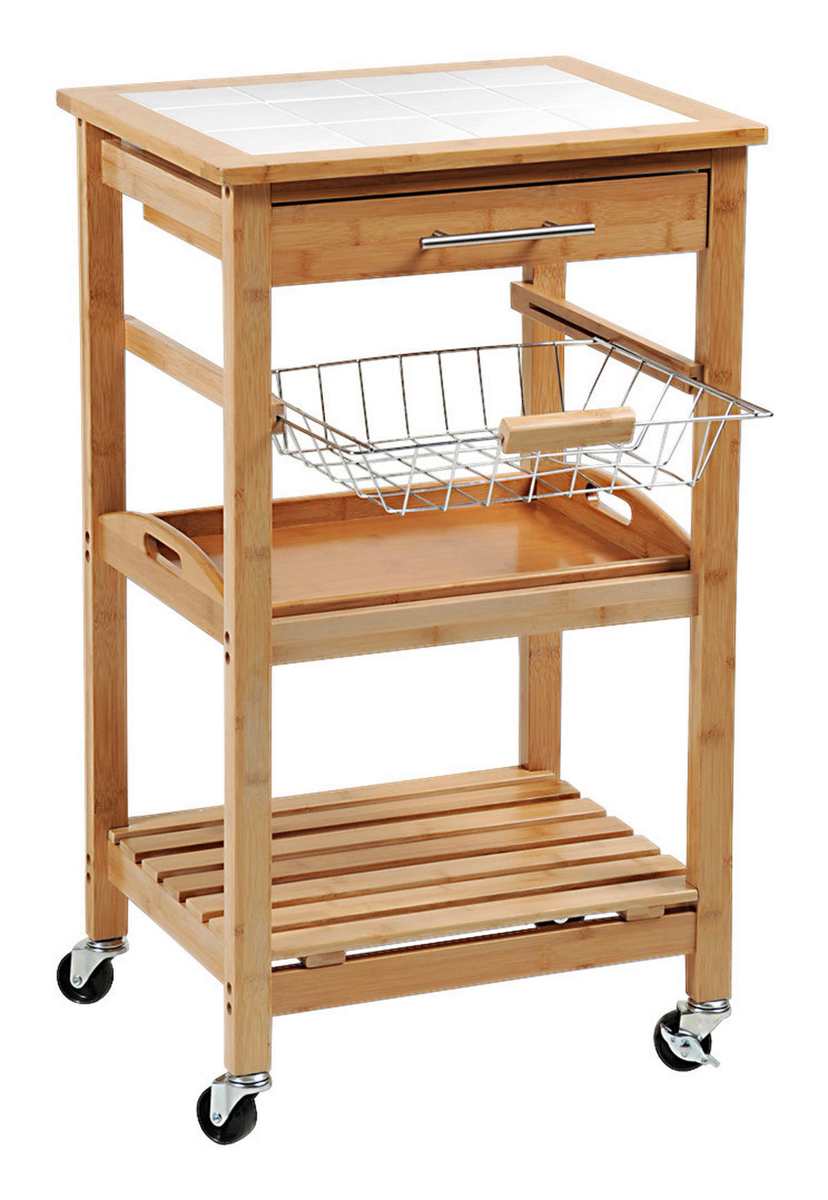 Kesper Küchenwagen natur Holz B/H/T: ca. 49x81x38 cm Küchenwagen - natur (49,00/81,00/38,00cm) - Kesper