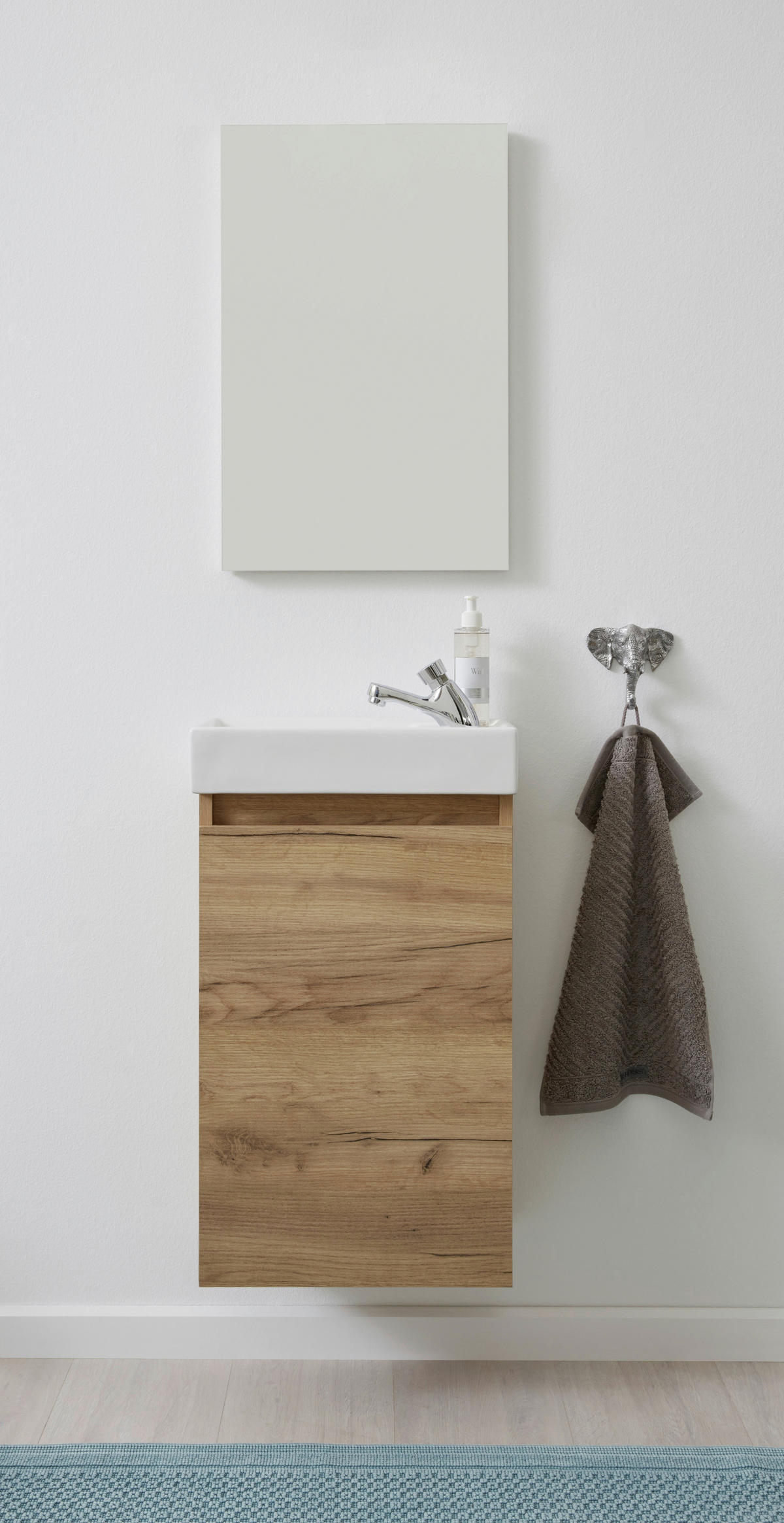 Badezimmer-Set Champ Eiche Artisan Nachbildung B/H/T: ca. 40x68x22 cm Champ - Eiche (40,00/68,00/22,00cm) - Trendteam