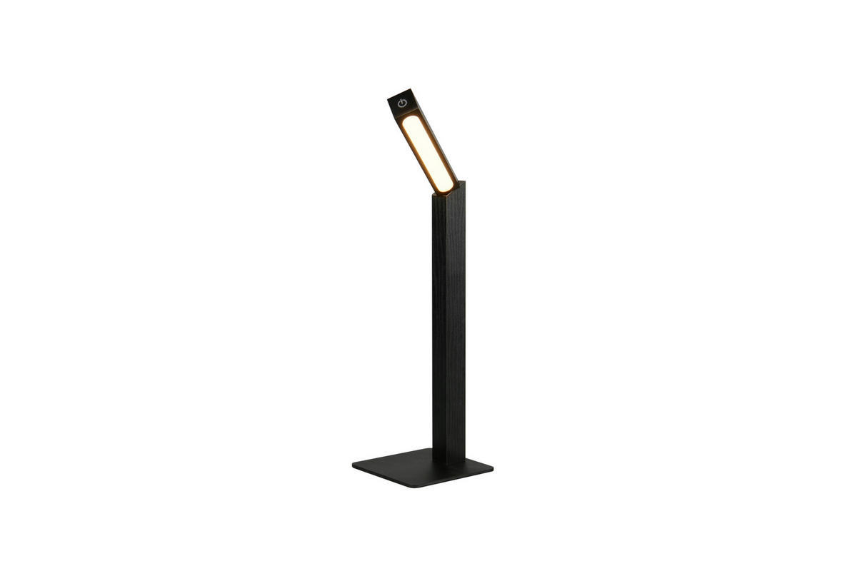 Reality LED Tischleuchte SKIP mattschwarz MDF B/H/T: ca. 11x37,5x14,5 cm 1 Brennstellen Skip - mattschwarz (11,00/37,50/14,50cm) - Reality