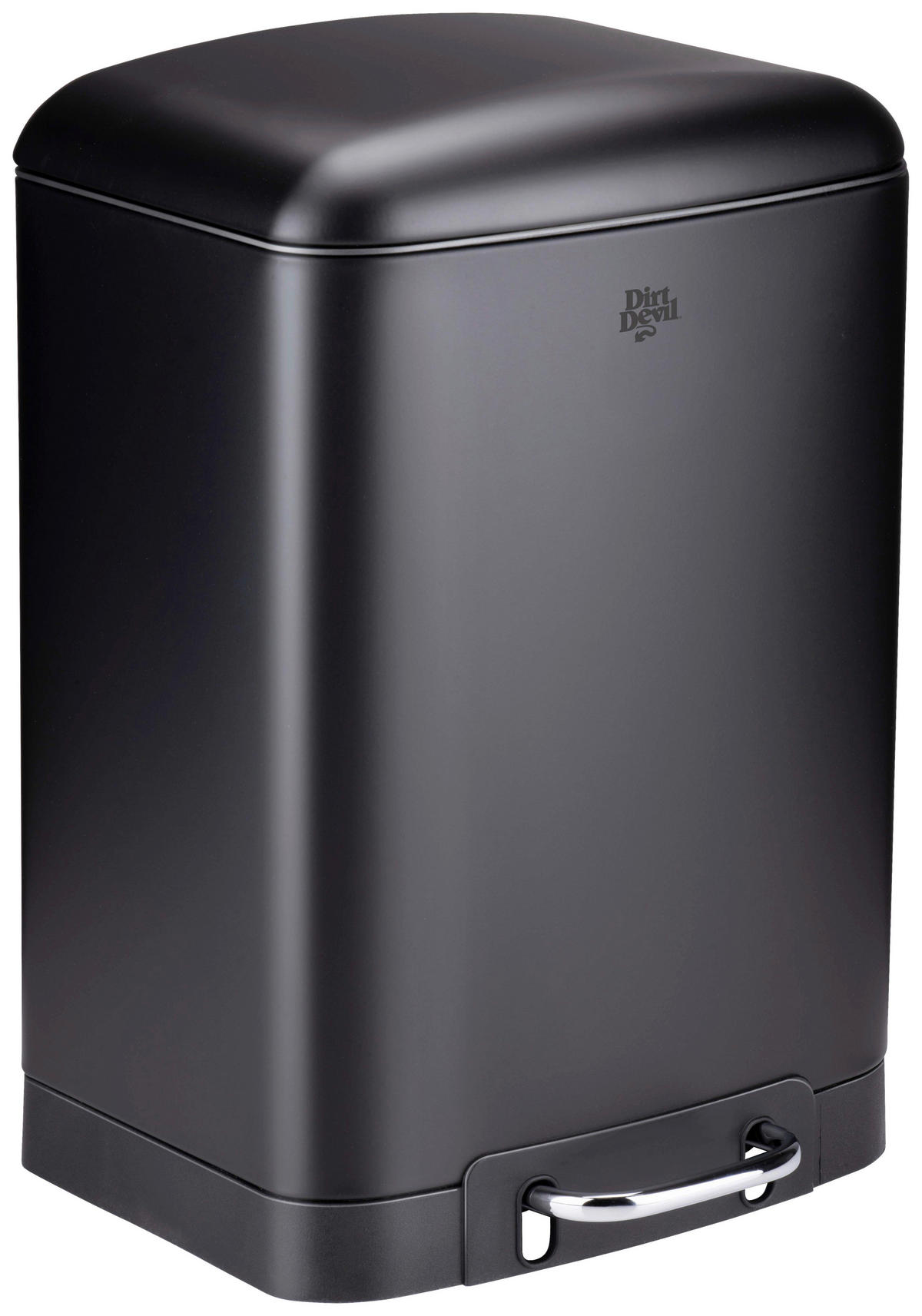 Dirt Devil Treteimer schwarz Edelstahl B/H/T: ca. 27,2x40,2x25,5 cm Treteimer 12l - schwarz (27,20/40,20/25,50cm) - Dirt Devil