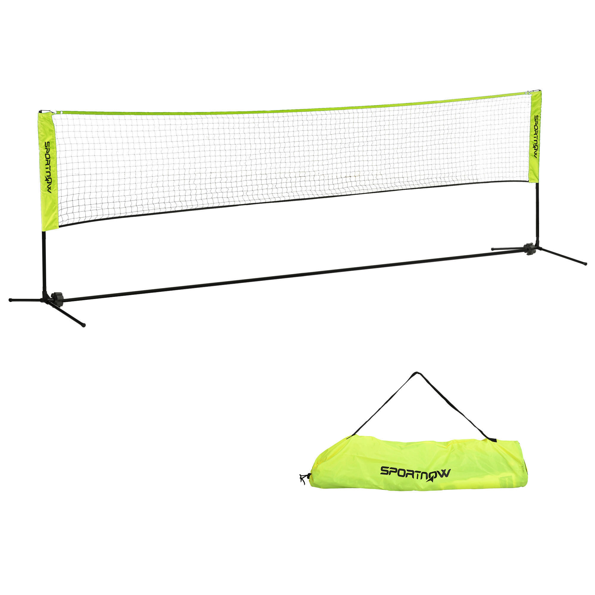 SPORTNOW Badmintonnetz gelb Nylon B/H/L: ca. 103x155x420 cm Badmintonnetz - gelb (420,00/103,00/155,00cm) - SPORTNOW