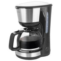 Emerio Kaffeeautomat CME-122933.7 silber schwarz Kunststoff B/H/T: ca. 18x31x25 cm Kaffeeautomat CME-122933.7 - schwarz/silber (18,00/31,00/25,00cm) - Emerio