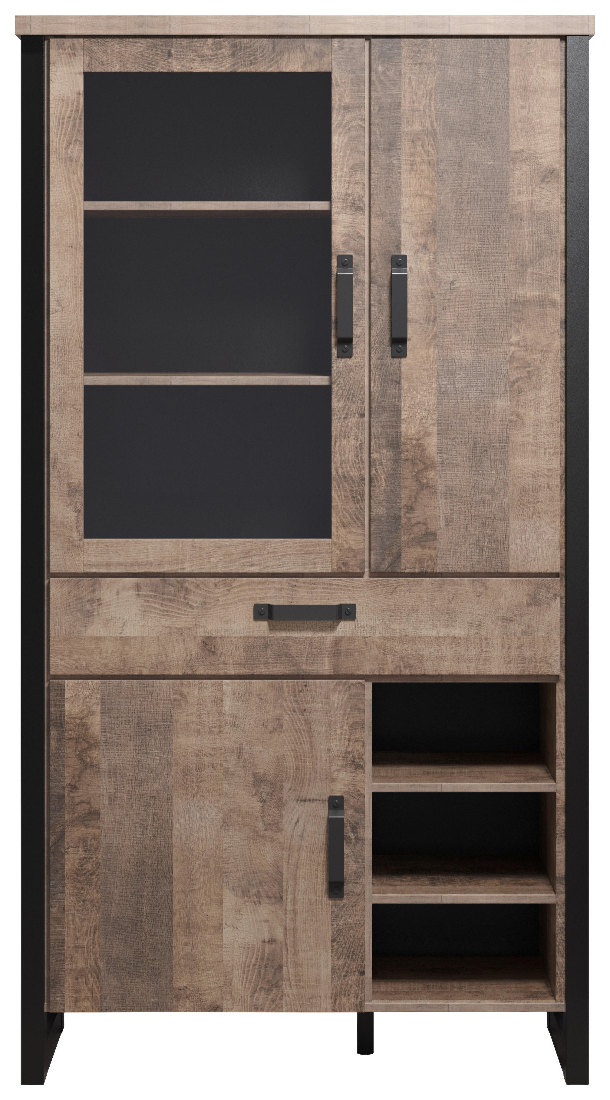 Stauraumelement Emile Eiche Tabak Nachbildung B/H/T: ca. 106x195x45 cm Emile - Eiche (106,00/195,00/45,00cm) - Trendteam